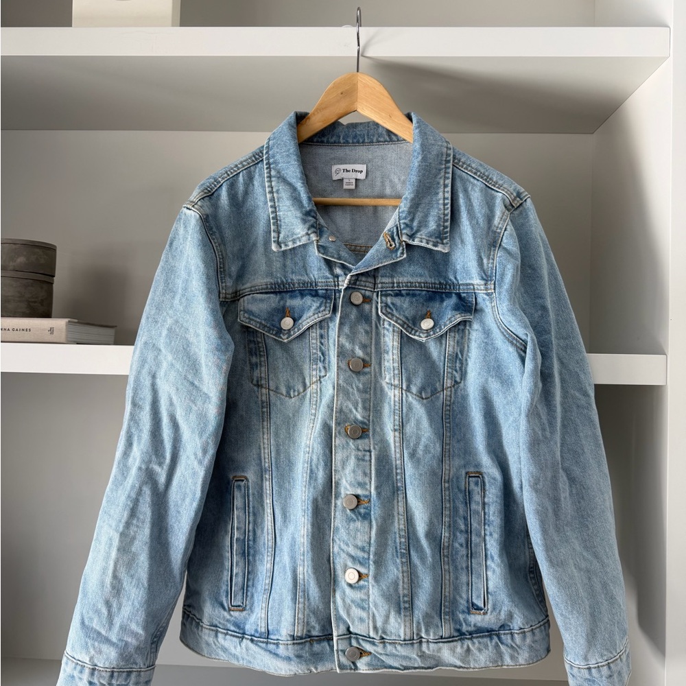 Denim Jacket - Women's Classic Jean Jacket size L